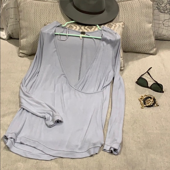 🌅Free People Clingy Super Love cut Long sleeves T - Picture 2 of 16